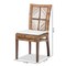 Baxton Studio Laluna Modern Bohemian Greywashed Natural Rattan and Mahogany Dining Chair with Cushion 214-12802-ZORO - alternate 10